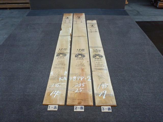 カツラ 18ミリ 板目板