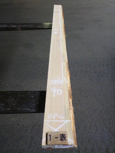 天然・木曽ひのき 平板柾目 34ミリ