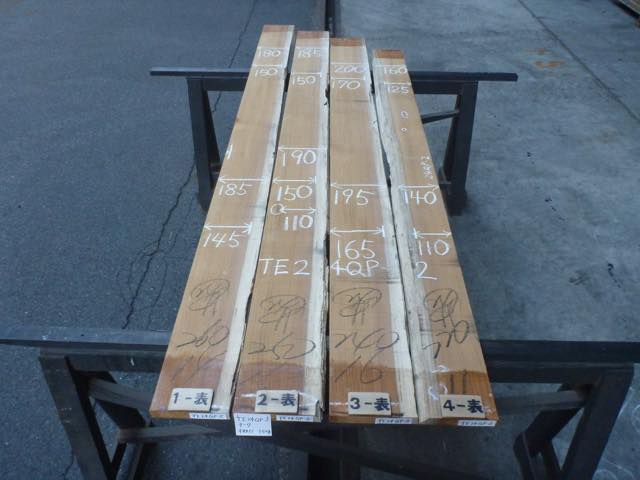 チーク 24ミリ 柾目