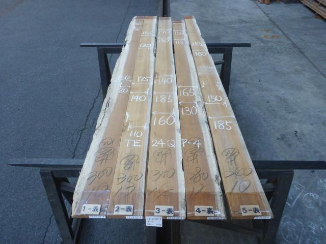 チーク 24ミリ 柾目