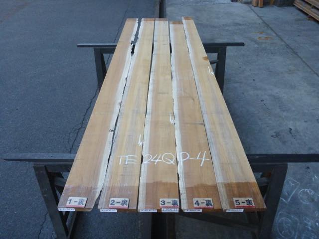 チーク 24ミリ 柾目