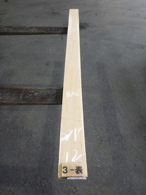 ホワイトオーク 25ミリ 平板 板目